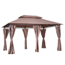 Load image into Gallery viewer, 10'x13' Outdoor 2-Tier Vented Canopy Steel Gazebo