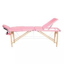 Load image into Gallery viewer, Portable Massage Table, 3 Fold 84" L, Adjustable Facial Spa Salon Bed Tattoo Table
