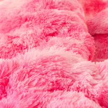 Load image into Gallery viewer, 3pc Pink Plush Duvet Cover Set Luxury Ultra Soft Fluffy Fuzzy Comforter - Full