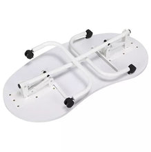 Load image into Gallery viewer, White Portable Manicure Table Folding Nail Desk Beauty Salon Spa w/Wheels & Bag
