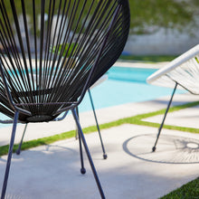 Load image into Gallery viewer, Gorgeous 3-Piece Acapulco Patio Bistro Set, 2 Chairs and 1 Table, Black PE Rattan Wicker