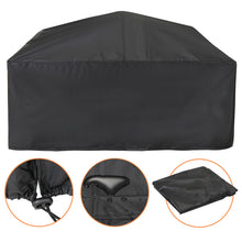 Load image into Gallery viewer, Outdoor 32" Metal Firepit Backyard Patio Garden Square Stove Fire Pit With Cover