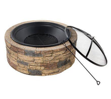 Load image into Gallery viewer, Cast Stone Wood Burning Fire Pit