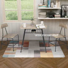 Load image into Gallery viewer, 3pc Wooden Dining Table Set with Wine Rack