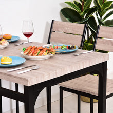 Load image into Gallery viewer, Modern Industrial 5-Piece Dining Table with 4 Chairs for Dining Room Kitchen
