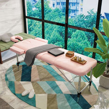 Load image into Gallery viewer, Lightweight 3-Fold Portable Aluminum Massage Bed Spa Facial Salon Bed Massage Table Pink