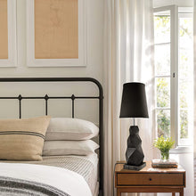 Load image into Gallery viewer, Set of 2 Bedside Lamps w/ USB Charging Ports, Table Lamp Set, Bedroom Reading Desk Black