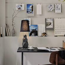 Load image into Gallery viewer, Set of 2 Bedside Lamps w/ USB Charging Ports, Table Lamp Set, Bedroom Reading Desk Black