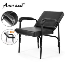 Load image into Gallery viewer, Black Auto Recline Barber Chair Salon Shampoo Styling Hair Spa Beauty Equipment
