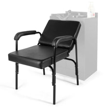 Load image into Gallery viewer, Black Auto Recline Barber Chair Salon Shampoo Styling Hair Spa Beauty Equipment