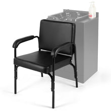Load image into Gallery viewer, Black Auto Recline Barber Chair Salon Shampoo Styling Hair Spa Beauty Equipment