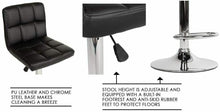 Load image into Gallery viewer, Elegant Counter Height Bar Stools Set, Leather, Swivel Bar Stools for Kitchen Chair