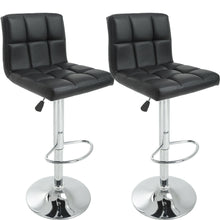 Load image into Gallery viewer, Elegant Counter Height Bar Stools Set, Leather, Swivel Bar Stools for Kitchen Chair