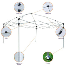 Load image into Gallery viewer, 10'x10' EZ Pop Up Canopy Outdoor Dressed Leg Wedding Party Tent Folding Gazebo
