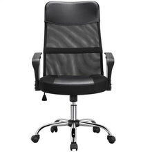 Load image into Gallery viewer, Ergonomic High Back Mesh Chair, Home Office Swivel Task Chair, Black