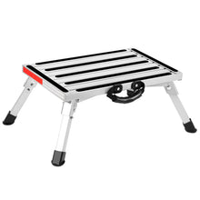 Load image into Gallery viewer, Folding Aluminum Platform Step Stool RV Camper Ladder