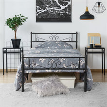 Load image into Gallery viewer, Graceful Scroll Iron Bed Metal-Framed Twin