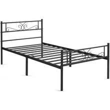 Load image into Gallery viewer, Graceful Scroll Iron Bed Metal-Framed Twin
