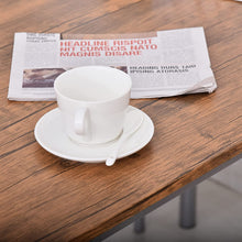 Load image into Gallery viewer, Charming 5pc Modern Wooden Counter Dining Kitchen Table Set 1 Table 4 Chairs Metal Legs Brown