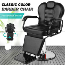 Load image into Gallery viewer, Reclining All Purpose Hydraulic Recline Barber Chair Salon Beauty Spa Heavy Duty Equipment