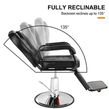 Load image into Gallery viewer, Reclining All Purpose Hydraulic Recline Barber Chair Salon Beauty Spa Heavy Duty Equipment