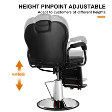 Load image into Gallery viewer, Reclining All Purpose Hydraulic Recline Barber Chair Salon Beauty Spa Heavy Duty Equipment