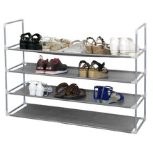 Load image into Gallery viewer, 10 Tier 50 Pairs Shoe Rack Storage Organizer Tower Free Standing Space Saving