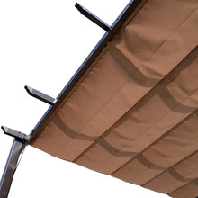 Load image into Gallery viewer, 10' x 10' Steel Outdoor Pergola Gazebo Backyard Canopy with Weather-Resistant Fabric Top Cover