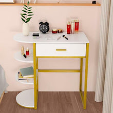 Load image into Gallery viewer, Lighted Makeup Dressing Vanity Table Set with Large LED Light Hollywood Mirror
