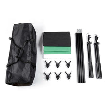 Load image into Gallery viewer, Photography 10ft Backdrop Stand Kit 1.6*3m Green Screen Black White with Clamps