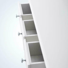 Load image into Gallery viewer, Charming White Vanity Dressing Table Set with Mirror, Stool and 5 Drawers Makeup Desk