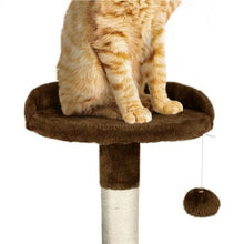 Load image into Gallery viewer, 51" Stable Cat Tree Kitty Tower with Elevated Hammock and Rotating Tunnel