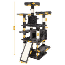Load image into Gallery viewer, 67 Inches Multi-Level Cat Tree Cat Tower Condo Pet Play House for Large Cats