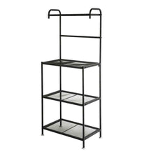 Load image into Gallery viewer, Bakers Rack 4-Tier Kitchen Microwave Stand Storage Cart Workstation Shelf Organizer Spice Rack