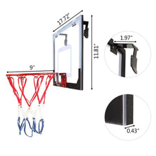 Load image into Gallery viewer, Indoor Mini Basketball Hoop Backboard System with Ball and Pump
