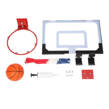 Load image into Gallery viewer, Indoor Mini Basketball Hoop Backboard System with Ball and Pump