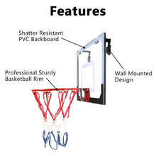 Load image into Gallery viewer, Indoor Mini Basketball Hoop Backboard System with Ball and Pump