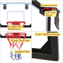 Load image into Gallery viewer, Indoor Mini Basketball Hoop Backboard System with Ball and Pump