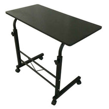 Load image into Gallery viewer, Mobile Portable Rolling Adjustable Office Laptop Computer Desk, Black