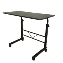 Load image into Gallery viewer, Mobile Portable Rolling Adjustable Office Laptop Computer Desk, Black