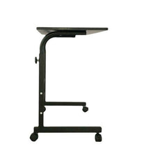 Load image into Gallery viewer, Mobile Portable Rolling Adjustable Office Laptop Computer Desk, Black