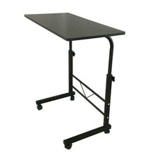 Load image into Gallery viewer, Mobile Portable Rolling Adjustable Office Laptop Computer Desk, Black
