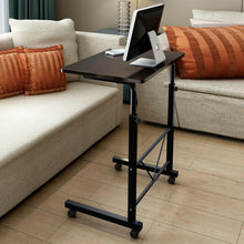 Load image into Gallery viewer, Mobile Portable Rolling Adjustable Office Laptop Computer Desk, Black