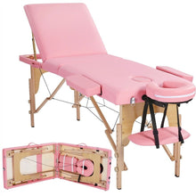 Load image into Gallery viewer, NEW! 84" Portable Massage Table 3 Fold Adjustable Facial Spa Salon Bed Lashing Table