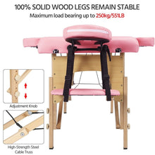 Load image into Gallery viewer, NEW! 84" Portable Massage Table 3 Fold Adjustable Facial Spa Salon Bed Lashing Table