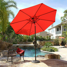Load image into Gallery viewer, 9-Foot Crank to Open Outdoor Umbrella UV resistant Water Repellent Cover Shade