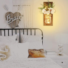 Load image into Gallery viewer, Rustic Handmade Hanging Wall Art Jar Design with Remote Control LED Lights