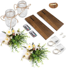 Load image into Gallery viewer, Rustic Handmade Hanging Wall Art Jar Design with Remote Control LED Lights