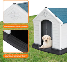 Load image into Gallery viewer, Dog House Shelter Easy to Assemble Perfect for Backyards All-Weather Design
