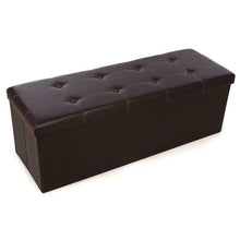 Load image into Gallery viewer, 43&quot;L Ottoman Shoe Storage Organizer, Entryway Seat Bench, PU Leather
